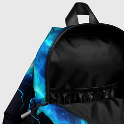 Детский рюкзак Голубой разлом из молний, цвет: 3D-принт — фото 2