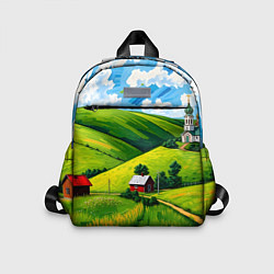 Детский рюкзак Русская деревенька, цвет: 3D-принт