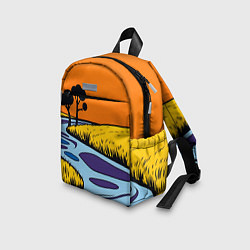 Детский рюкзак Пейзаж с фантастической природой, цвет: 3D-принт — фото 2