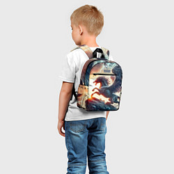 Детский рюкзак Пегас тёмных сил - нейроарт, цвет: 3D-принт — фото 2