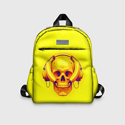 Детский рюкзак Yellow bananas skull - cyberpunk, цвет: 3D-принт