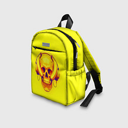 Детский рюкзак Yellow bananas skull - cyberpunk, цвет: 3D-принт — фото 2