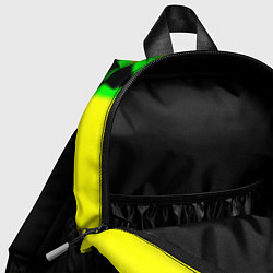 Детский рюкзак Doom огненное лого краски, цвет: 3D-принт — фото 2