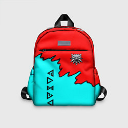 Детский рюкзак Ведьмак краски логотип, цвет: 3D-принт