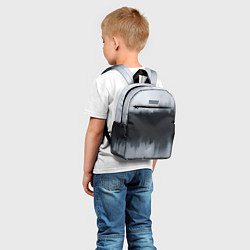 Детский рюкзак Разводы черной краски, цвет: 3D-принт — фото 2