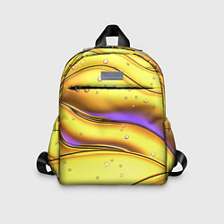 Детский рюкзак Золотые волны с фиолетовым свечением