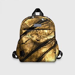 Детский рюкзак Золото с черной текстурой