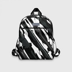 Детский рюкзак Разводы белым на черном