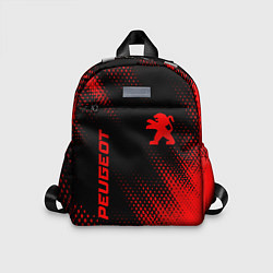 Детский рюкзак Peugeot - red gradient вертикально, цвет: 3D-принт