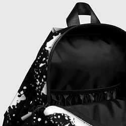 Детский рюкзак BMW черно белые краски, цвет: 3D-принт — фото 2