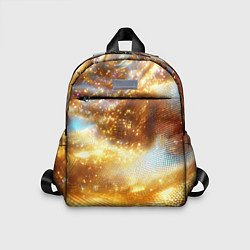 Детский рюкзак Блестящая золотая текстура, цвет: 3D-принт