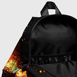 Детский рюкзак Кикбоксеркие перчатки в огне, цвет: 3D-принт — фото 2