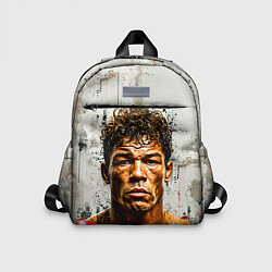 Детский рюкзак Артуро Гатти на сером, цвет: 3D-принт