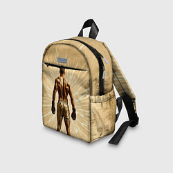 Детский рюкзак Боксер на бежевом, цвет: 3D-принт — фото 2
