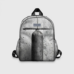 Детский рюкзак Серая боксерская груша, цвет: 3D-принт