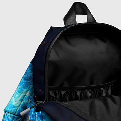 Детский рюкзак Дзюдоист в синем пламени, цвет: 3D-принт — фото 2
