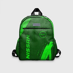 Детский рюкзак Nissan - green gradient вертикально, цвет: 3D-принт