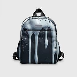 Детский рюкзак Белая объемная слизь текстура, цвет: 3D-принт