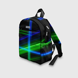 Детский рюкзак Color blue black green, цвет: 3D-принт — фото 2