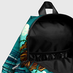 Детский рюкзак Sup-доска у берега океана, цвет: 3D-принт — фото 2