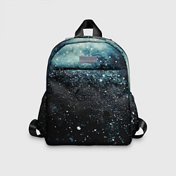 Детский рюкзак Черно-синий текстурный фон