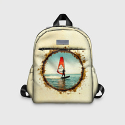 Детский рюкзак Виндсерфер на бежевом, цвет: 3D-принт