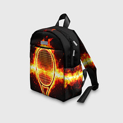 Детский рюкзак Теннисная ракетка в огне, цвет: 3D-принт — фото 2