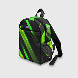 Детский рюкзак Color black green, цвет: 3D-принт — фото 2