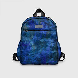 Детский рюкзак Абстракция - blue uniform camouflage