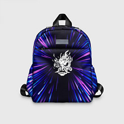 Детский рюкзак Cyberpunk 2077 neon energy, цвет: 3D-принт