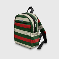 Детский рюкзак Цветные лини текстура ткани, цвет: 3D-принт — фото 2