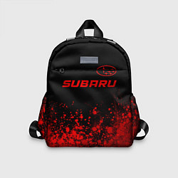 Детский рюкзак Subaru - red gradient посередине, цвет: 3D-принт