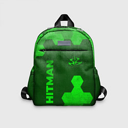 Детский рюкзак Hitman - green gradient вертикально, цвет: 3D-принт