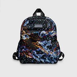 Детский рюкзак Звёздно-кислотная абстракция, цвет: 3D-принт