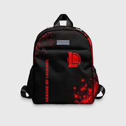 Детский рюкзак League of Legends - red gradient вертикально, цвет: 3D-принт