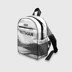 Детский рюкзак Hitman - white gradient посередине, цвет: 3D-принт — фото 2