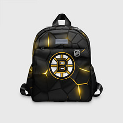 Детский рюкзак Бостон Брюинз - плиты с подсветкой, цвет: 3D-принт
