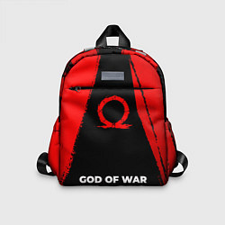 Детский рюкзак God of War - red gradient по-центру, цвет: 3D-принт