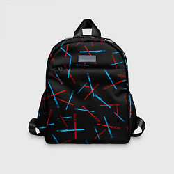 Детский рюкзак Паттерн из световых мечей, цвет: 3D-принт