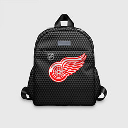 Детский рюкзак Детройт Ред Уингз - черные треугольники, цвет: 3D-принт