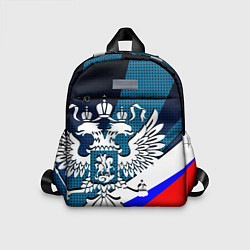 Детский рюкзак Герб России и флаг государства, цвет: 3D-принт