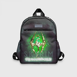 Детский рюкзак Skyrim gold logo Dragonborn, цвет: 3D-принт