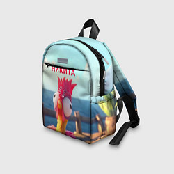 Детский рюкзак Никита - загрузка - смешной петух, цвет: 3D-принт — фото 2