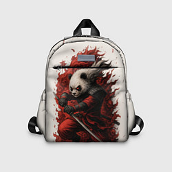 Детский рюкзак Демоническая панда самурай - нейроарт, цвет: 3D-принт