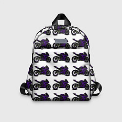 Детский рюкзак The motorcycle is dark purple