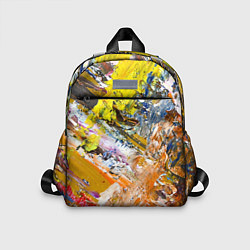 Детский рюкзак Живая Абстракция: Поток Цветов и Форм в Постоянном, цвет: 3D-принт