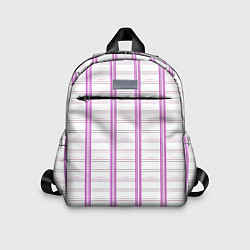 Детский рюкзак Color white cage pink line