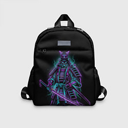 Детский рюкзак Неоновый электросамурай, цвет: 3D-принт