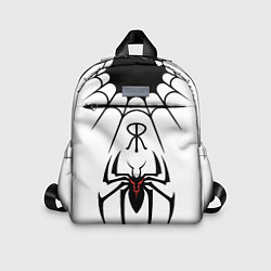 Детский рюкзак Паук на белом - the web of Fate, цвет: 3D-принт