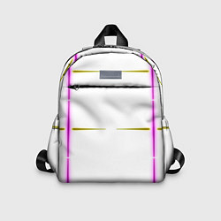 Детский рюкзак Color white pink yellow stripes